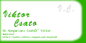 viktor csato business card